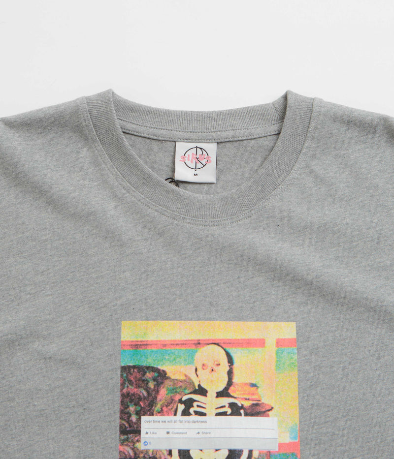 Polar Skeleton Kid T-Shirt in Heather Grey