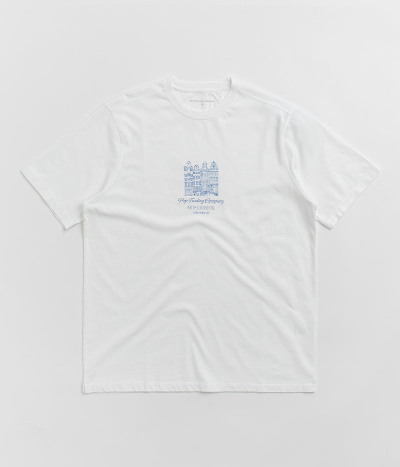 Pop Trading Company Continental T-Shirt in White