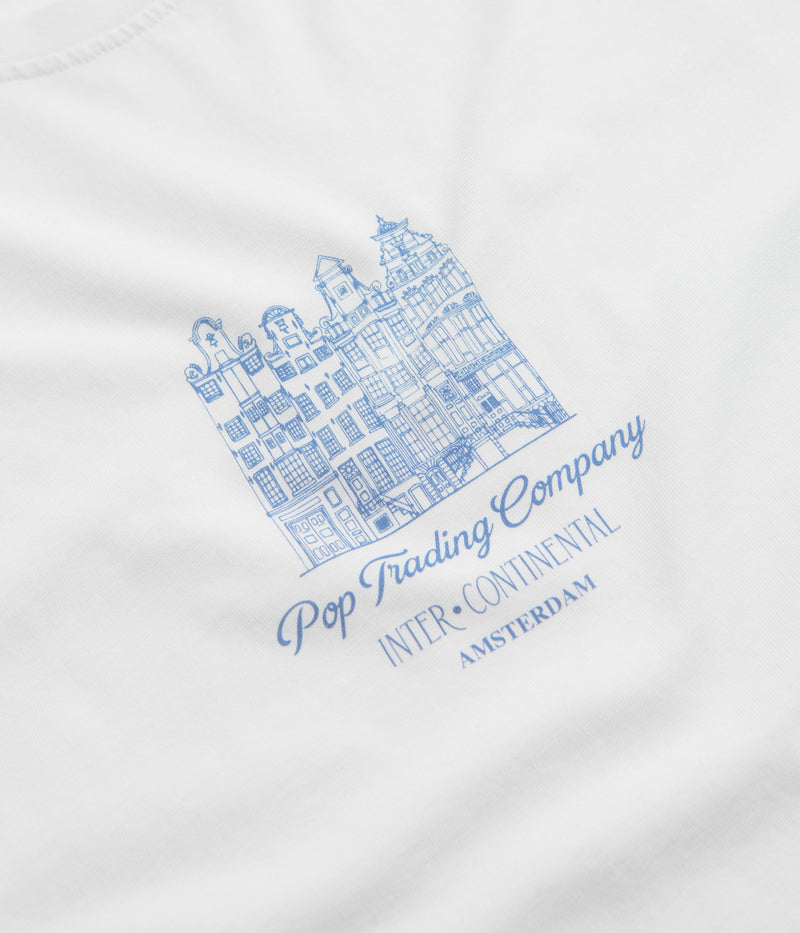 Pop Trading Company Continental T-Shirt in White