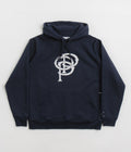 Pop Trading Company Initials Hoodie in Navy