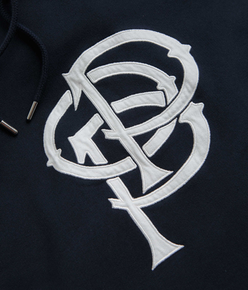 Pop Trading Company Initials Hoodie in Navy