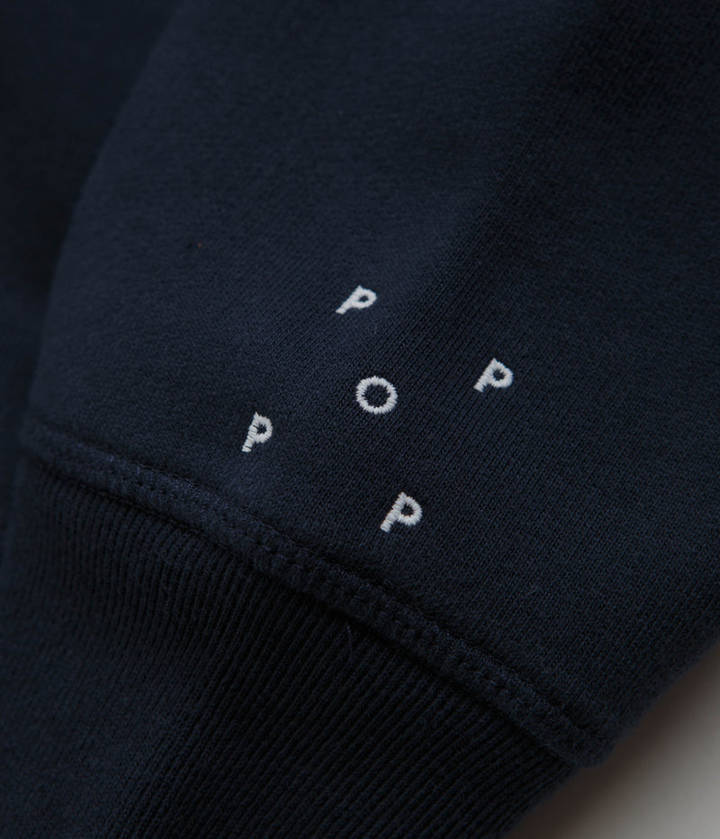 Pop Trading Company Initials Hoodie in Navy