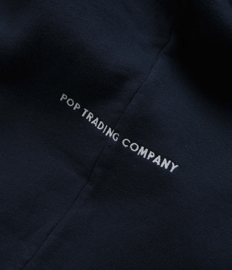 Pop Trading Company Initials Hoodie in Navy
