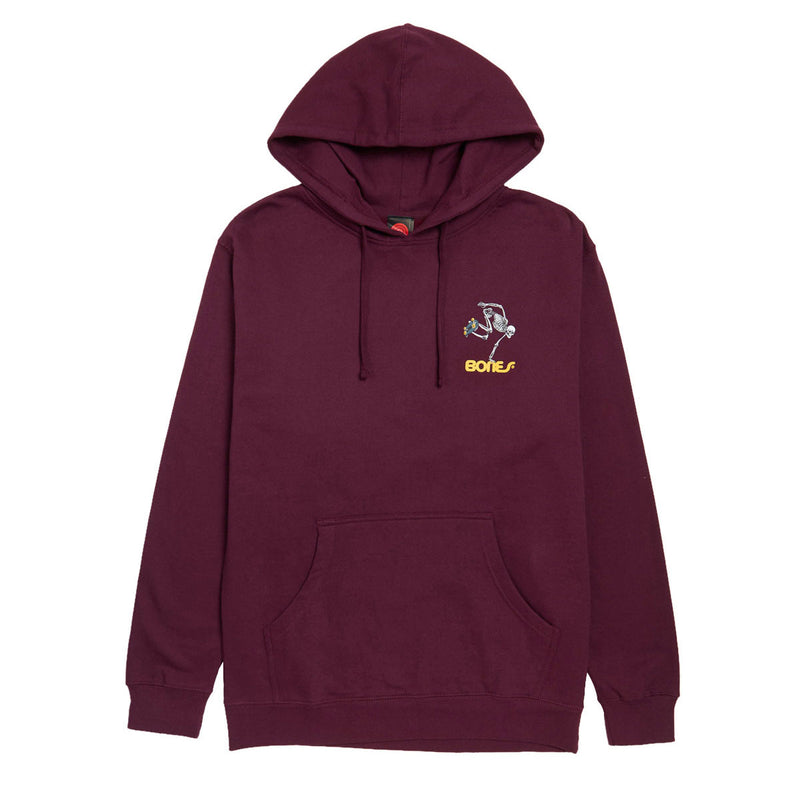 Powell-Peralta Skateboard Skeleton Hoodie - Maroon