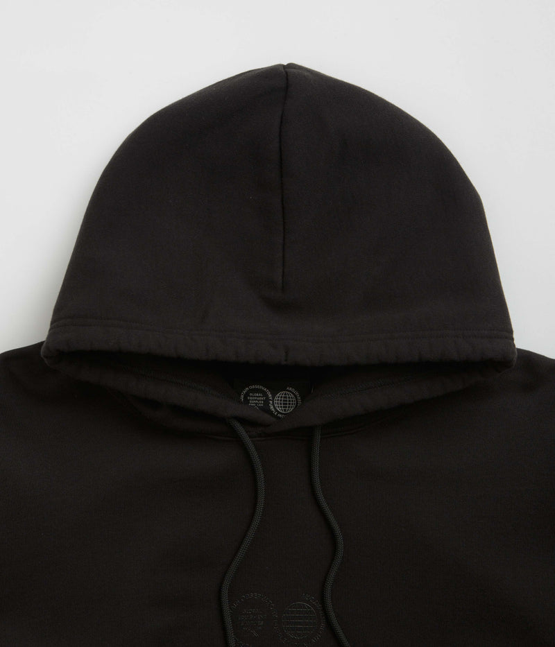 Purple Mountain Observatory Garment Dye Hoodie in Black