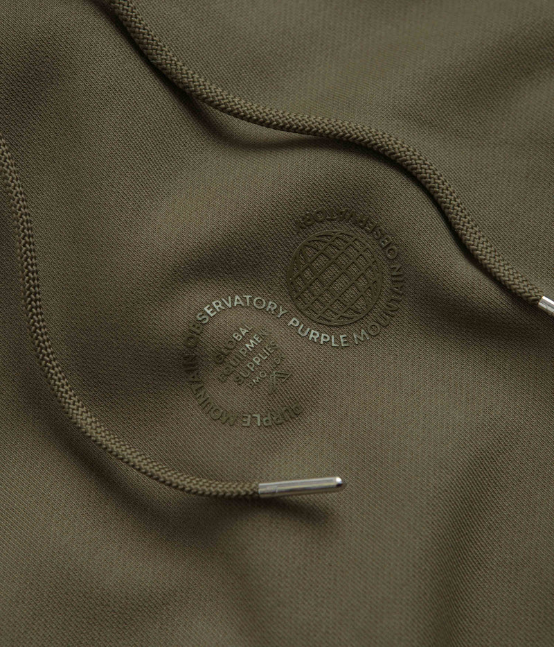 Purple Mountain Observatory Garment Dye Hoodie in Khaki