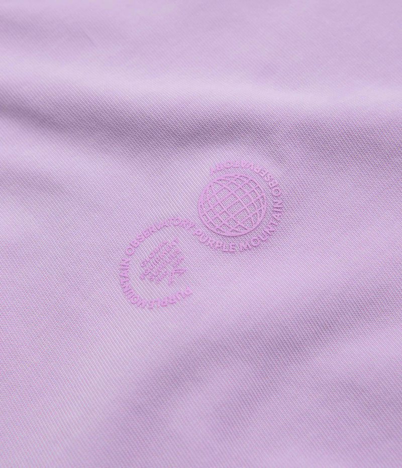 Purple Mountain Observatory Garment Dyed T-Shirt in Lilac