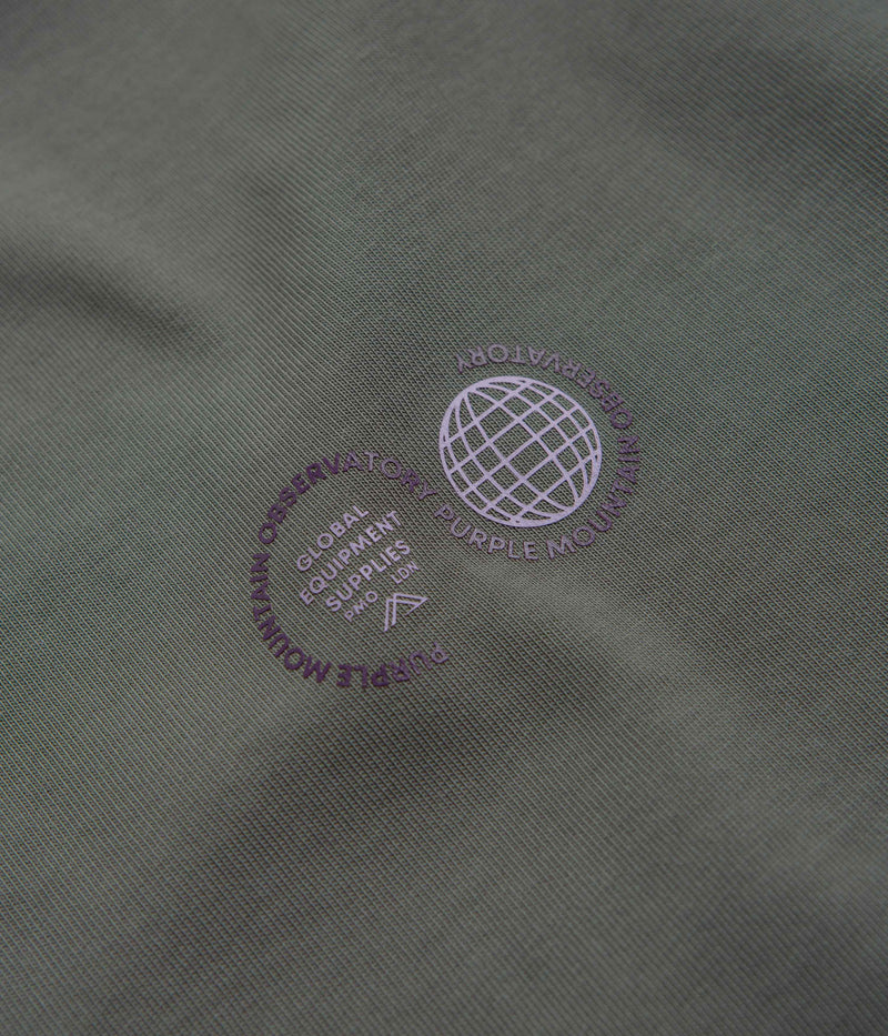 Purple Mountain Observatory Globe T-Shirt in Grey