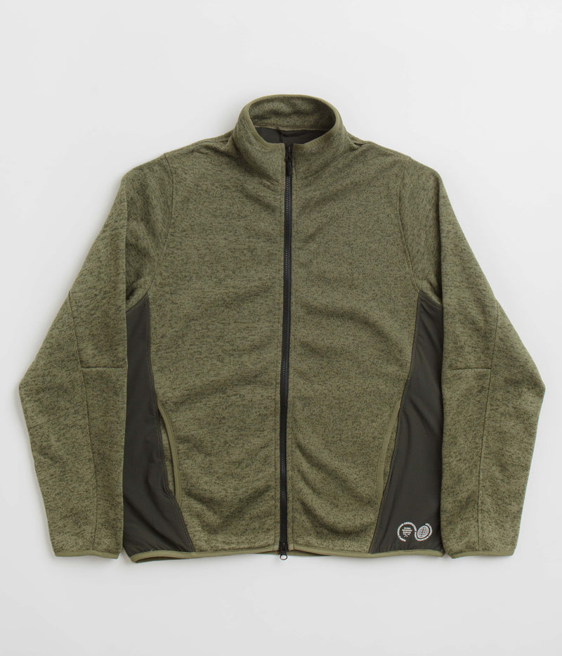 Purple Mountain Observatory Solo Fleck Fleece in Khaki