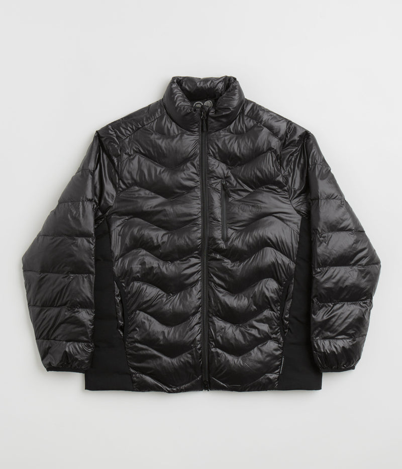 Purple Mountain Observatory Waves Light Puffer Jacket in Black
