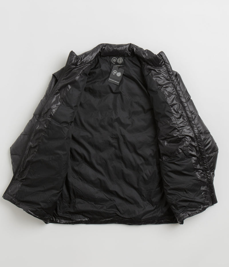 Purple Mountain Observatory Waves Light Puffer Jacket in Black