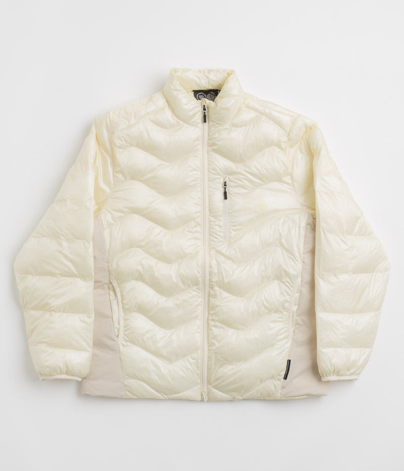 Purple Mountain Observatory Waves Light Puffer Jacket in Ecru