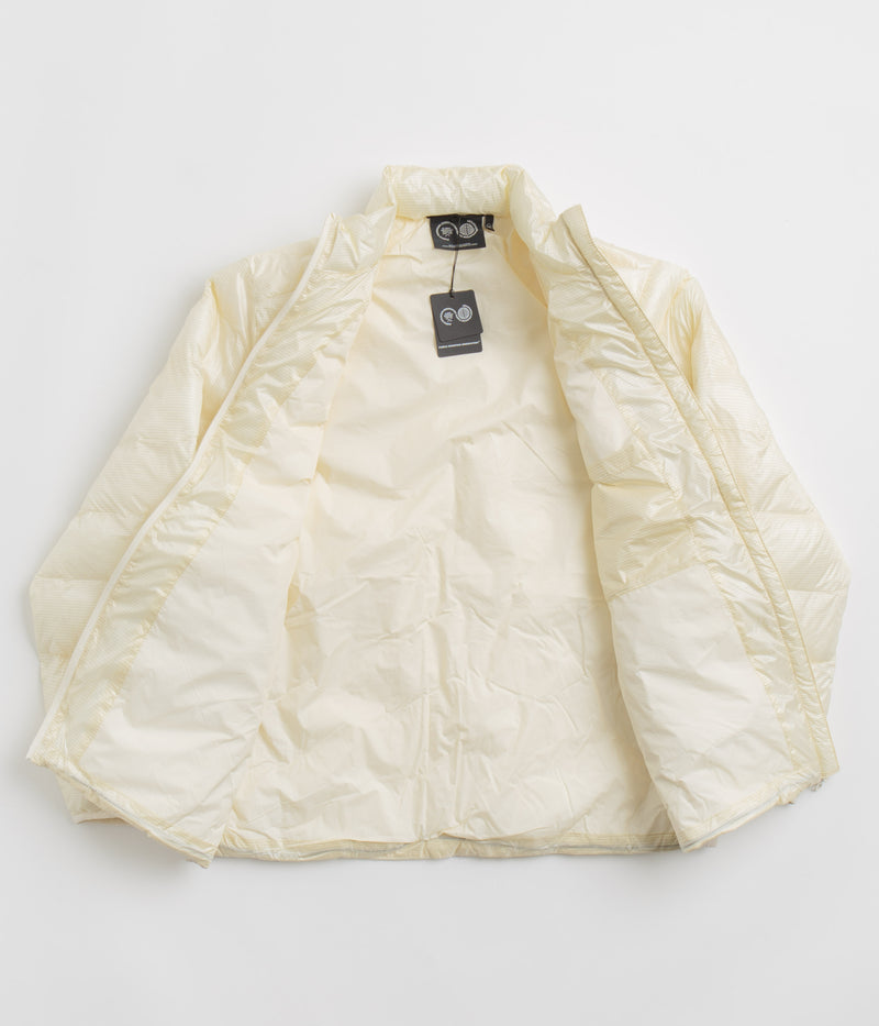 Purple Mountain Observatory Waves Light Puffer Jacket in Ecru