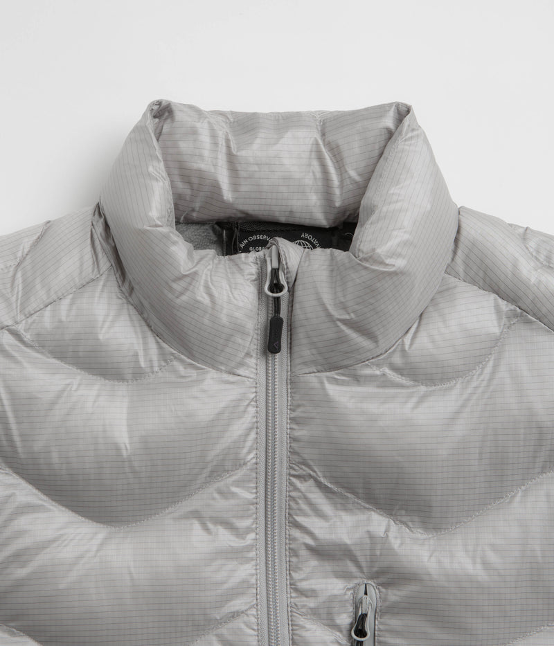 Purple Mountain Observatory Waves Light Puffer Jacket in Grey