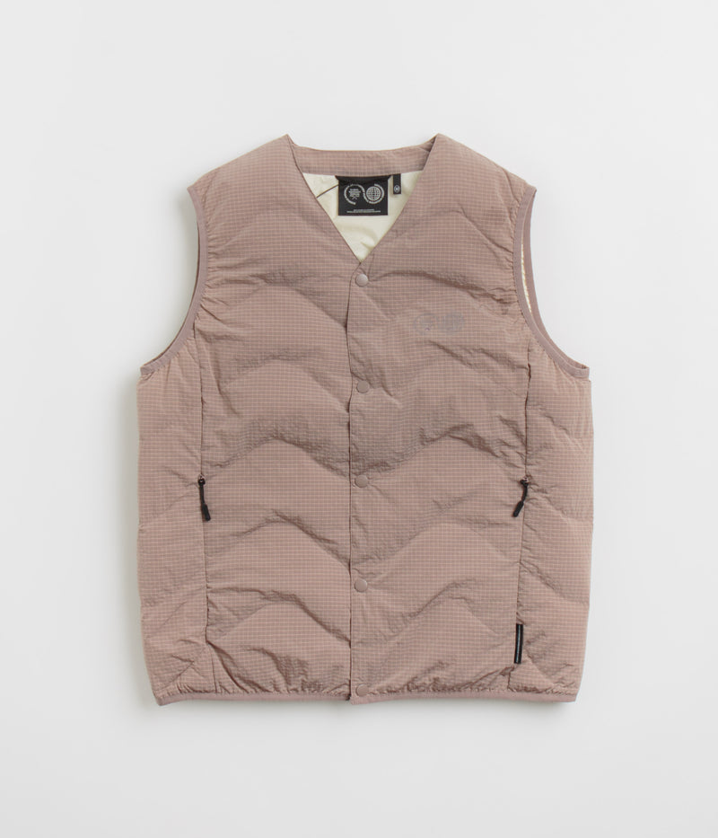 Purple Mountain Observatory Waves Ripstop Vest in Putty