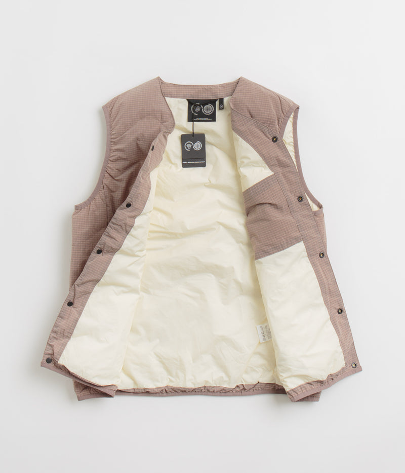 Purple Mountain Observatory Waves Ripstop Vest in Putty