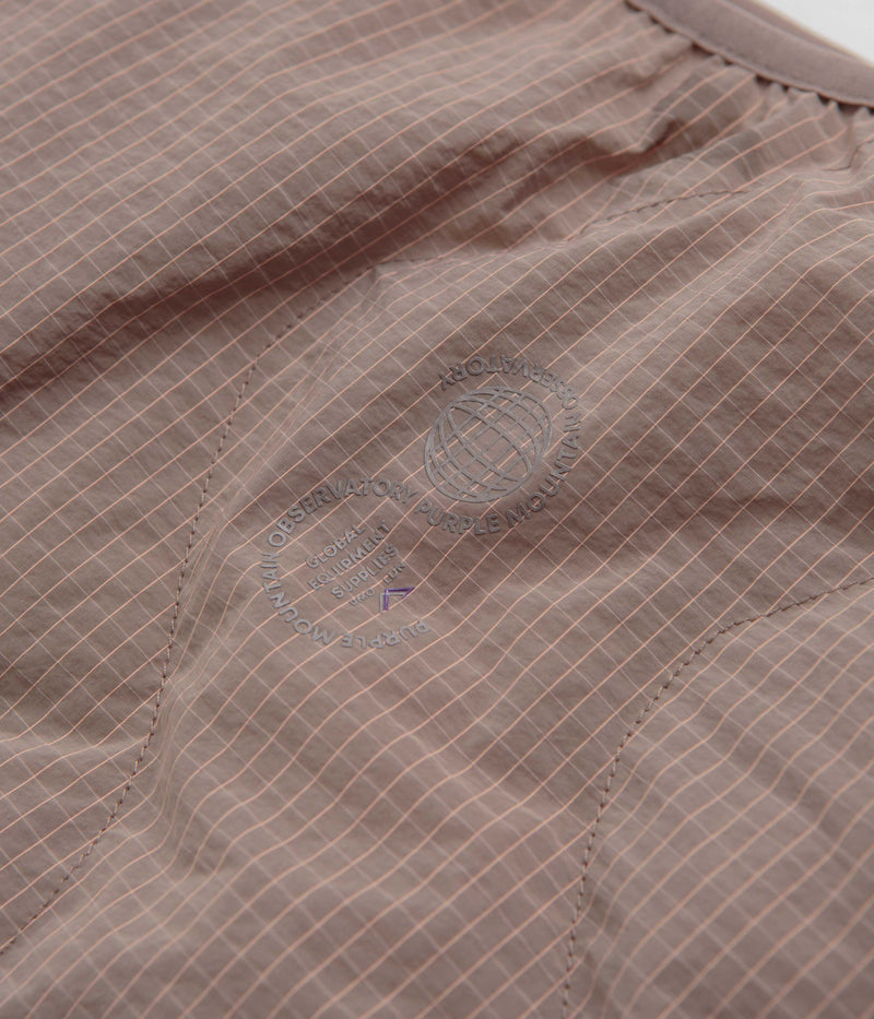 Purple Mountain Observatory Waves Ripstop Vest in Putty