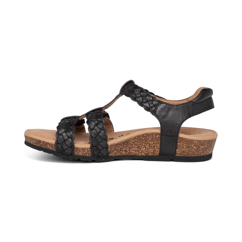 Reese Adjustable Gladiator Sandal #color_black