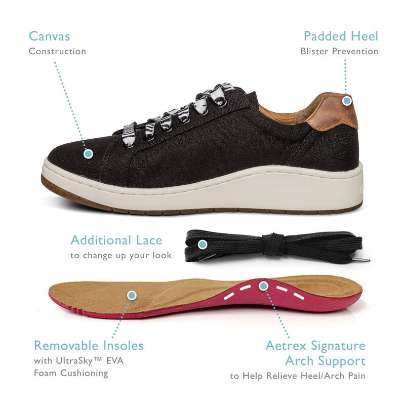 Renee Arch Support Sneakers #color_black