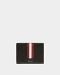 Ribbon Bifold In Black Leather