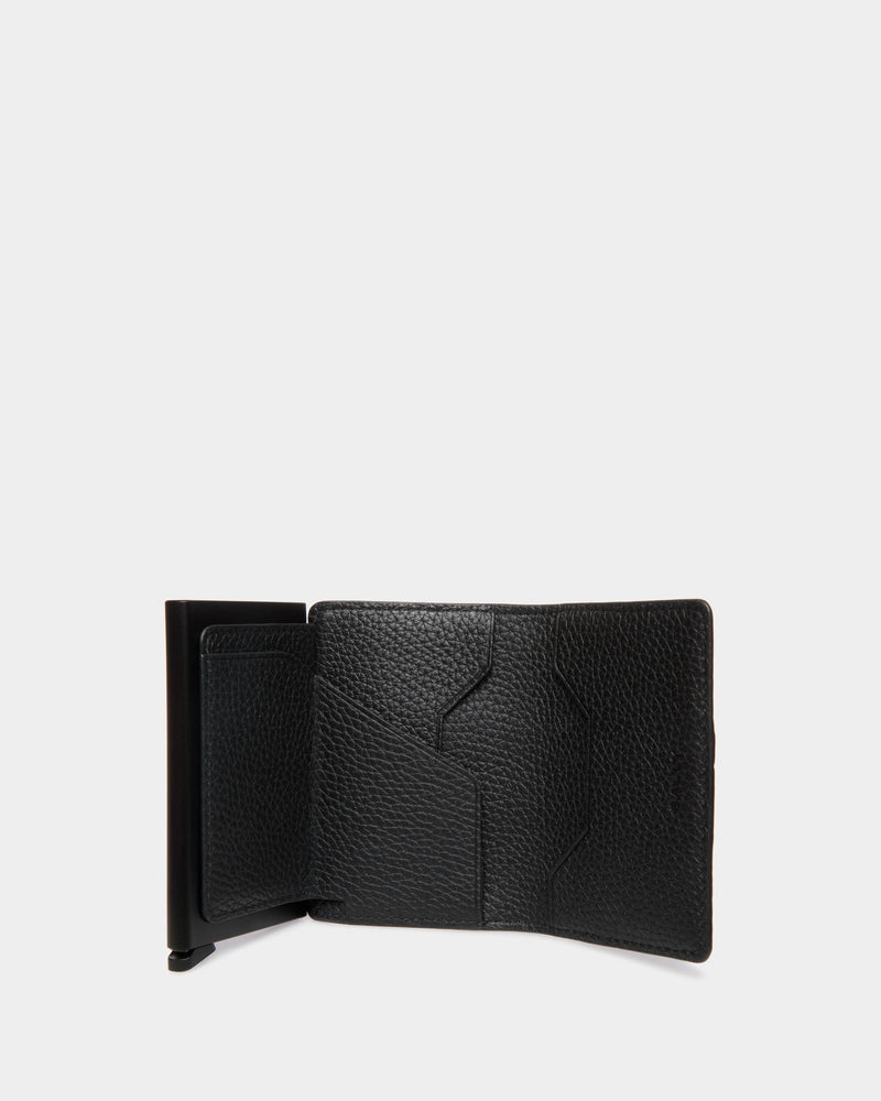 Ribbon Smart Wallet in Black Leather