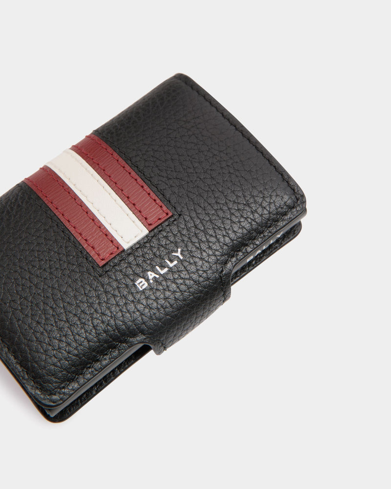 Ribbon Smart Wallet in Black Leather