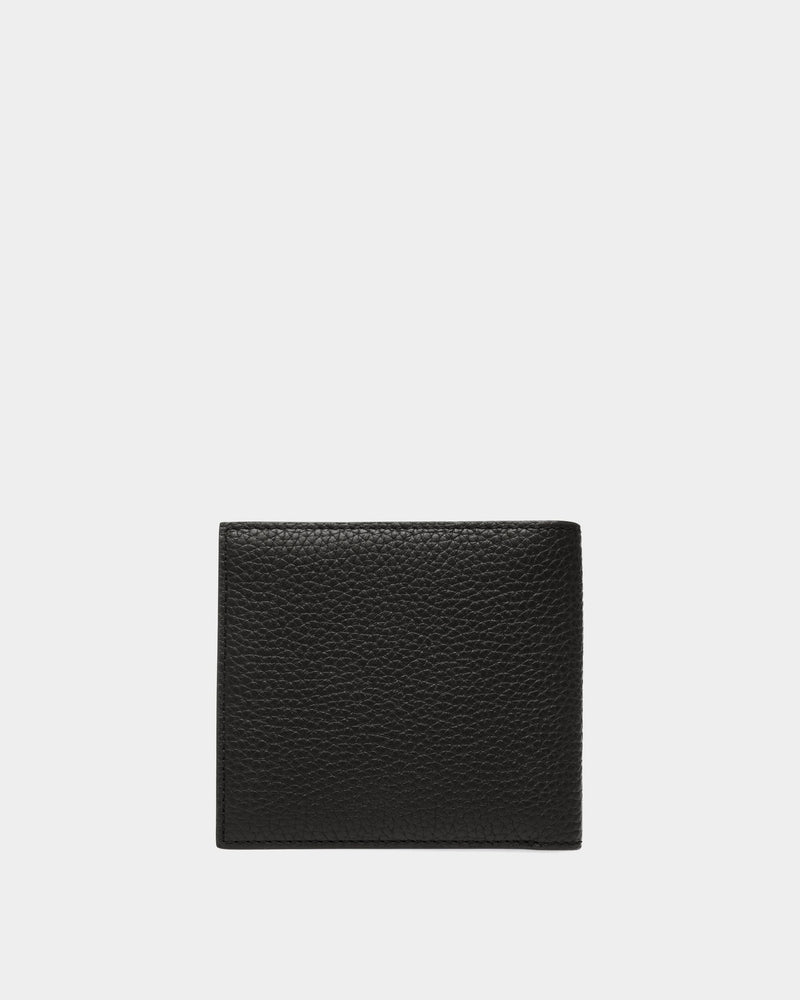 Ribbon Wallet in Black Grained Leather