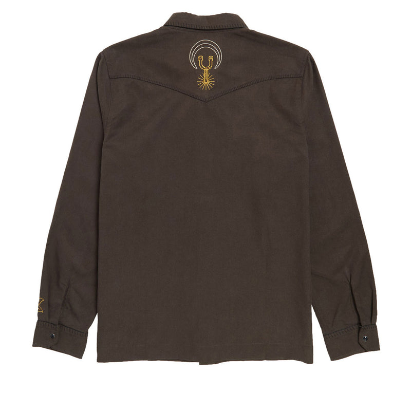 Roark On The Range Long Sleeve Shirt - Dark Brown