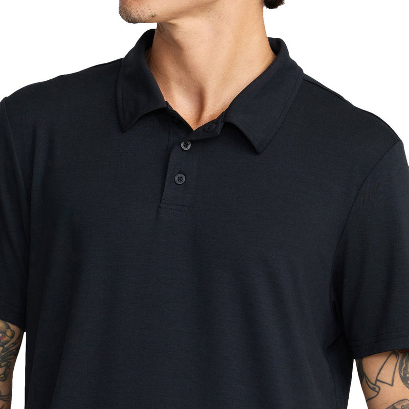 RVCA Balance Polo Shirt - Black