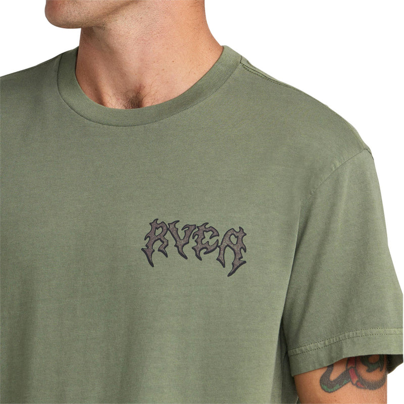RVCA Cobra Empire T-Shirt - Olive