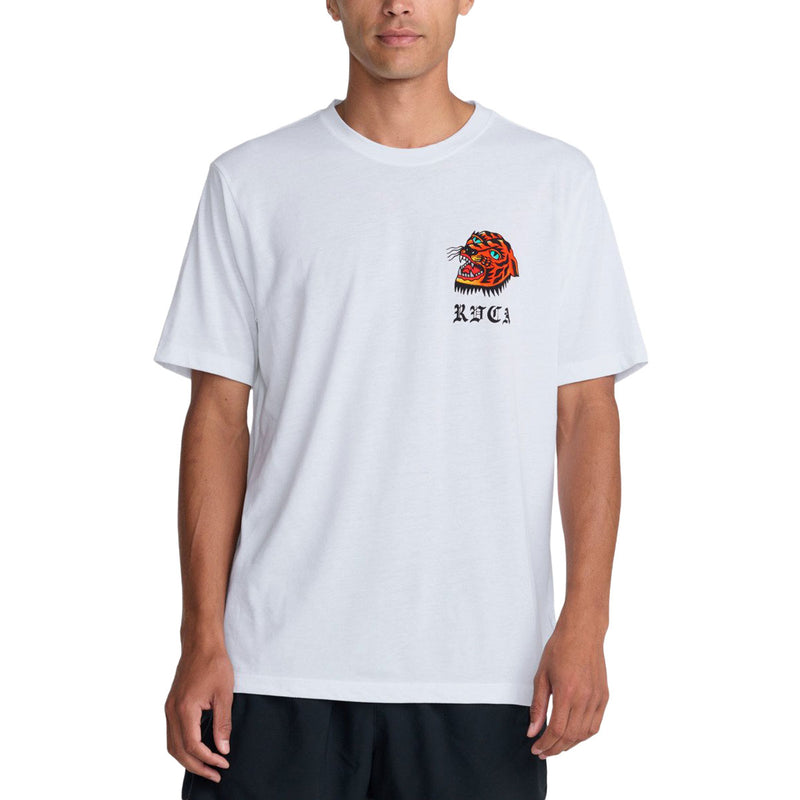 RVCA Kaleb Tiger T-Shirt - White