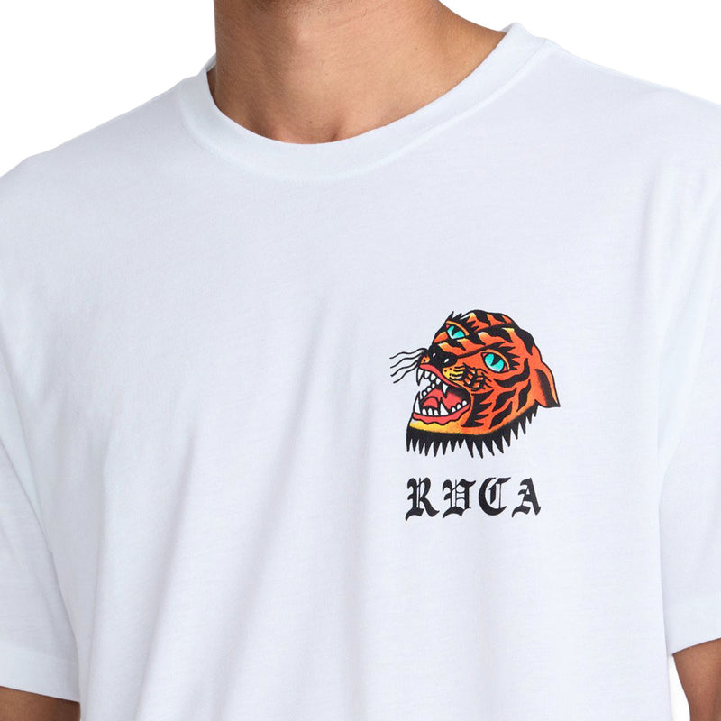 RVCA Kaleb Tiger T-Shirt - White