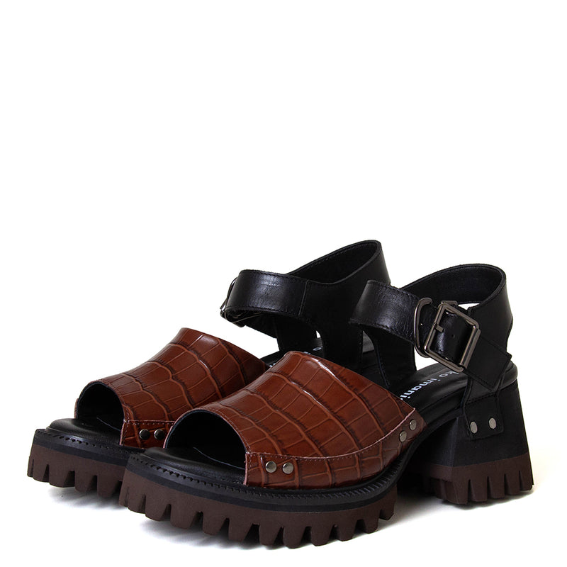Ryna Women's Platform Leather Sandal