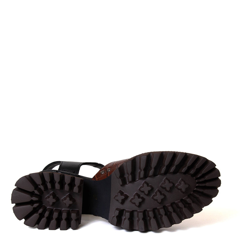 Ryna Women's Platform Leather Sandal