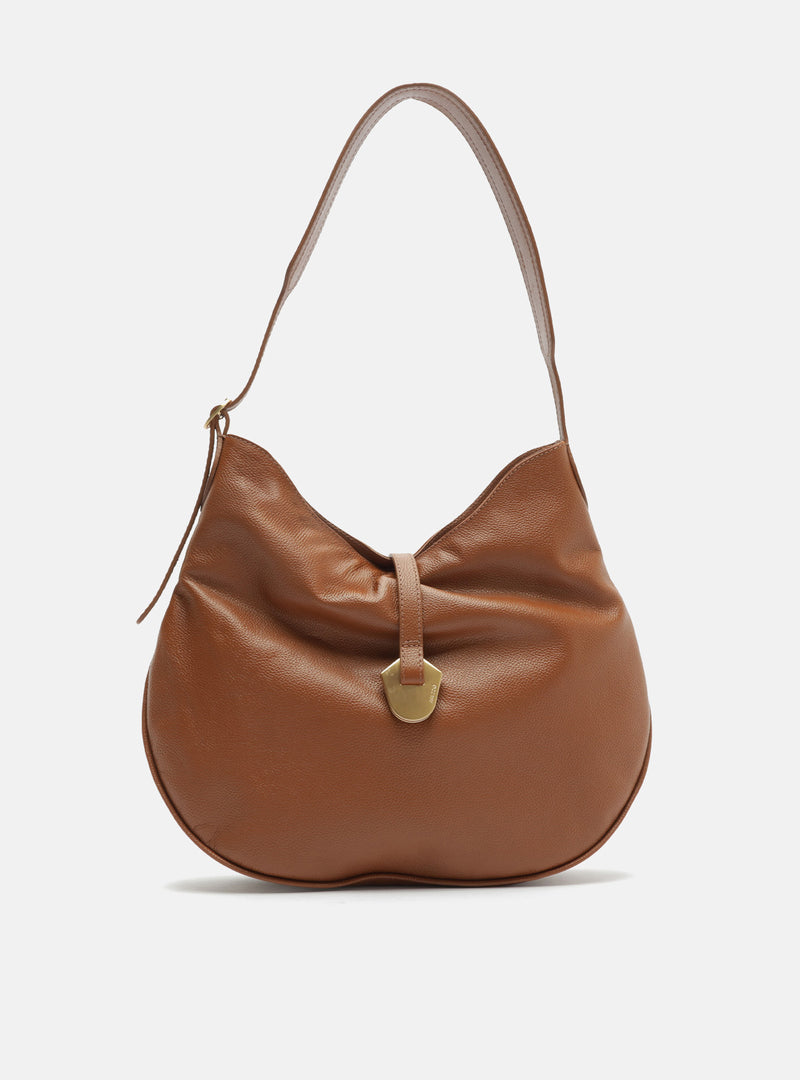 Sabrina Large Leather Hobo Handbags U/26