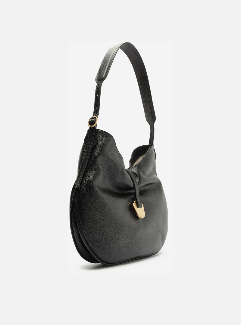 Sabrina Large Leather Hobo Handbags U/26