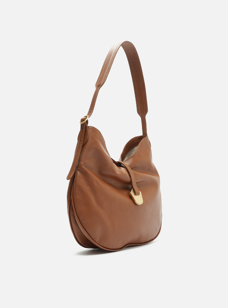 Sabrina Large Leather Hobo Handbags U/26