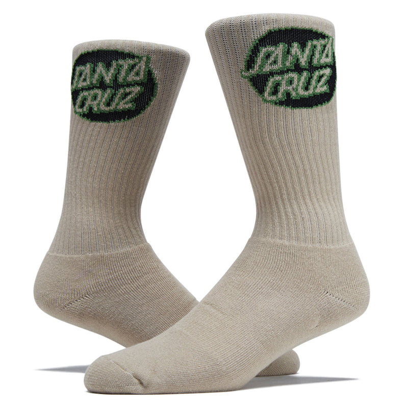 Santa Cruz Cruz Crew 2 Pair Of Socks - Tan/Black