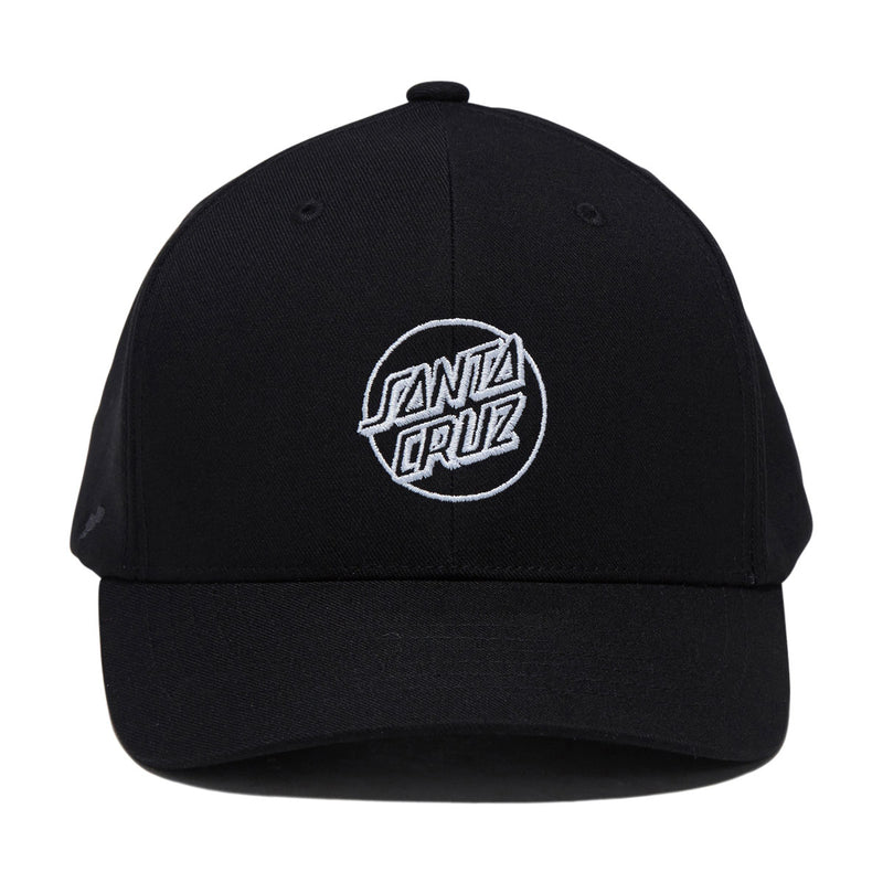 Santa Cruz Opus Dot Snapback Hat - Black/White