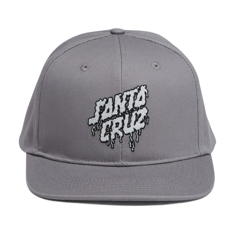 Santa Cruz Plasma Stacked Strip Snapback Hat - Heather Grey/Silver