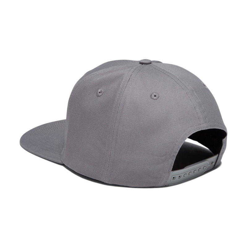 Santa Cruz Plasma Stacked Strip Snapback Hat - Heather Grey/Silver
