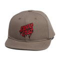 Santa Cruz Plasma Stacked Strip Snapback Hat - Khaki