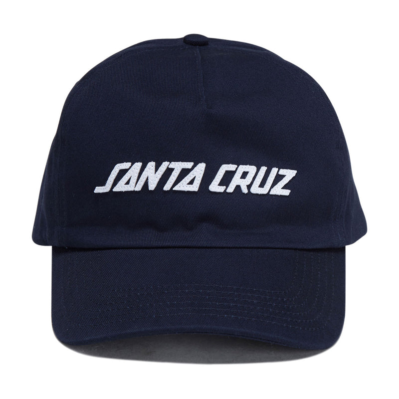 Santa Cruz Strip Felt Snapback Hat - Navy
