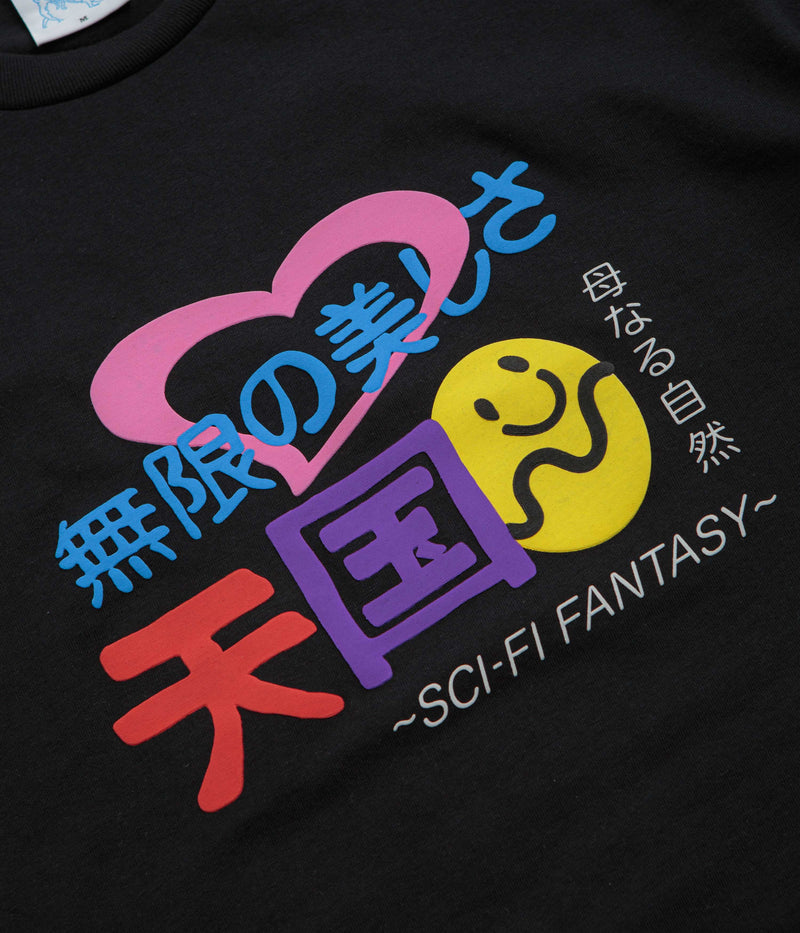 Sci-Fi Fantasy Foreign Figures T-Shirt in Black