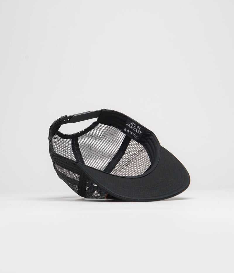 Sci-Fi Fantasy Mesh Cap in Black