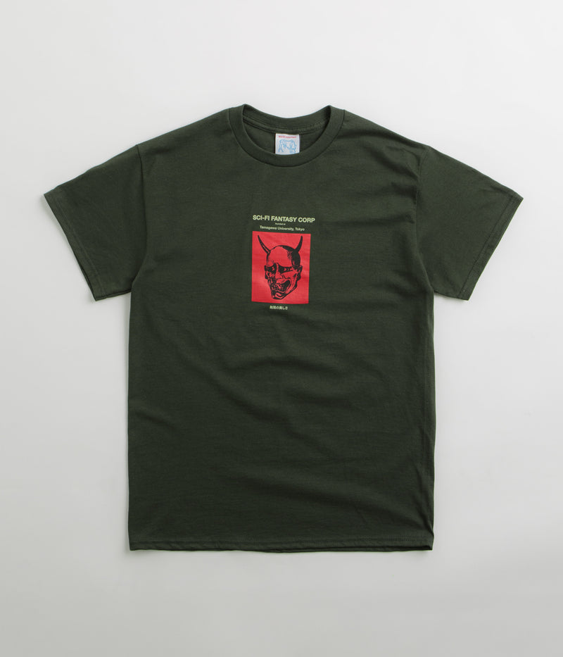Sci-Fi Fantasy Tamagawa U T-Shirt in Green