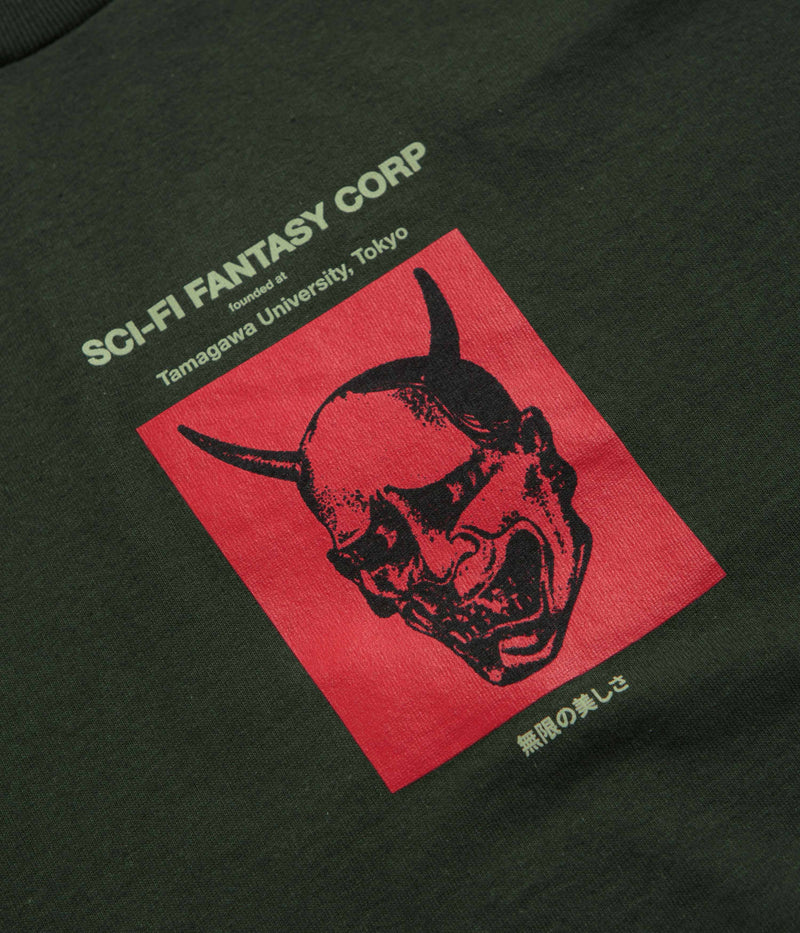 Sci-Fi Fantasy Tamagawa U T-Shirt in Green