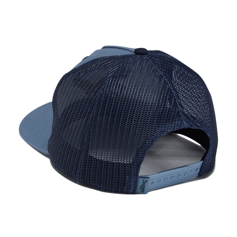 Seager Bradley Trucker Snapback Hat - Faded Denim