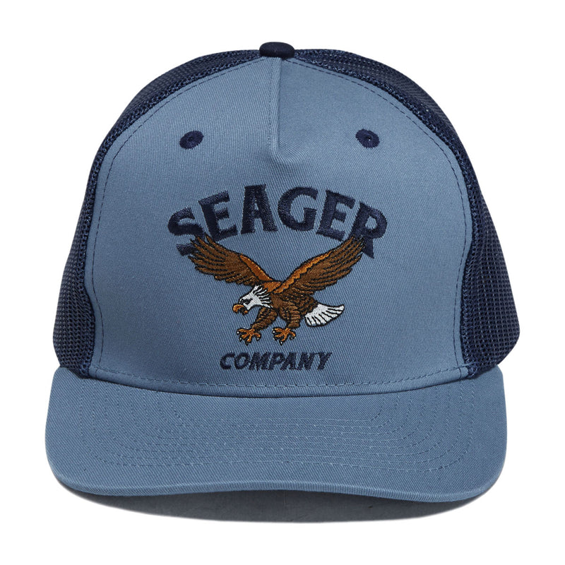 Seager Bradley Trucker Snapback Hat - Faded Denim