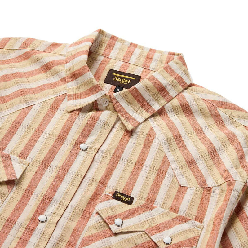 Seager Sawtoof Shirt - White Wash Plaid